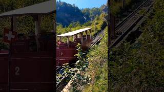 Reichenbachfall Bahn Meiringen Switzerland exploreswiss swissalps bahn funicular swissnature [upl. by Quick673]