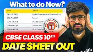 CBSE Class 10 Date sheet OUT 😱  What to do NOW🚨 [upl. by Vaughan]