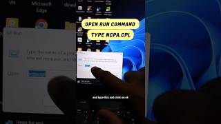 type ncapcpl in run command🤯😱shorts pc windows [upl. by Emmi]