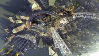 One World Trade Center Spire  Final Segment Lift GoPro [upl. by Yenor]