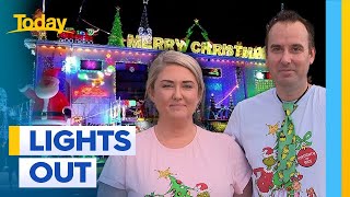 Christmas grinches shut down Brisbanes most famous Christmas light display  Today Show Australia [upl. by Jacy]