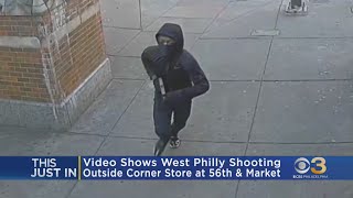 Philadelphia shooting video shows suspect firing 13 shots [upl. by Sanderson]