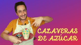 Cómo hacer Calaveras de azúcar para día de muertos fácil y rápido con tan solo dos ingredientes [upl. by Cyrillus116]