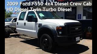 2009 Ford F550 4x4 Diesel Crew Cab HD Diesel for sale in SAN DIEGO CA [upl. by Ynner389]