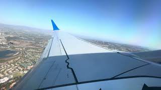 Takeoff  Noise Abatement Turn  United Airlines 737 Max 8  John Wayne Airport SNA [upl. by Rem]