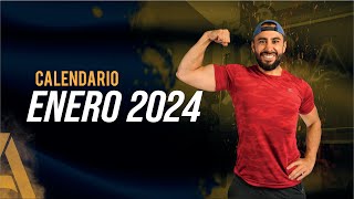 Calendario Enero 2024🔥¡A PONERSE EN FORMA [upl. by Ramsdell]