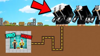 MINECRAFT BASE SECRETA VS HACKER MUTANTE 😱 BASE SUBTERRÁNEA MÁS SEGURA 😂 MINECRAFT COMPAS [upl. by Bove]