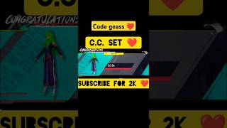 CC set code geass crate opening 👿pubgmobile pubg bgmi codegeass crateopening trending ff [upl. by Wheaton602]