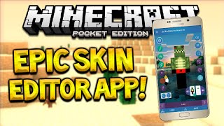 FREE MCPE SKIN EDITOR Minecraft Pocket Edition 0160 FREE Skin Editor App Tutorial Pocket Edition [upl. by Fanchie]