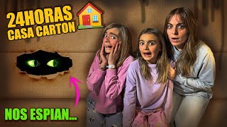 ALGUIEN NOS ESPÍA EN LAS 24 HORAS CASA DE CARTON Itarte Vlogs [upl. by Ydasahc445]