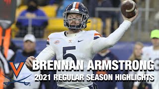 Brennan Armstrong 2021 Regular Season Highlights  Virginia QB [upl. by Siuoleoj]