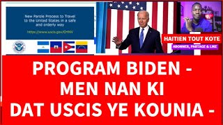 GENYEN 327 000 MOUN KI APROUVE NAN PROGRAM BIDEN uscis biden haiti immigration pwogrambiden [upl. by Allenaj]