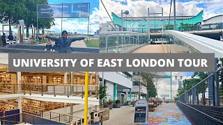 University of East London Tour 2022 UEL Docklands Campus Tour UK University International Student [upl. by Briano]