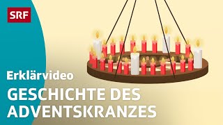 Wer erfand den Adventskranz – einfach erklärt  Kindervideos  SRF Kids [upl. by Comptom851]