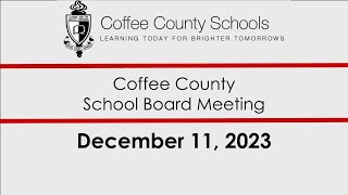 Coffee County School Board Meeting [upl. by Inanaup]