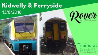 Trains at Kidwelly amp Ferryside WWL  13818 [upl. by Ezarra]