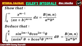 BETA AND GAMMA FUNCTIONS INTEGRAL CALCULUS [upl. by Frangos]