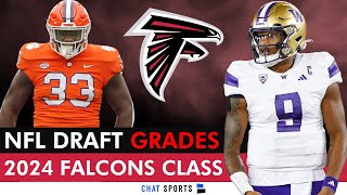 Falcons Draft Grades All 7 Rounds From 2024 NFL Draft Ft Michael Penix amp Ruke Orhorhoro [upl. by Ijneb]