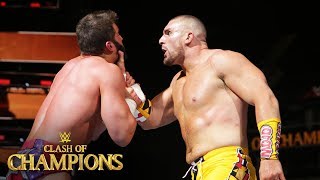 Mojo Rawley brings the fight to former ally Zack Ryder WWE Clash of Champions 2017 Kickoff Match [upl. by Kusin]