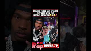 Streamer pays around 200k to have Lil Baby perform at his b day celebration 🤑💵 [upl. by Boote511]