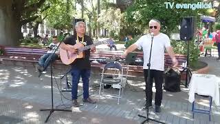 los hermanos vargas en la plaza de armar de curico una bendición TV evangélica chileen YouTube [upl. by Eekorehc]