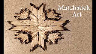 Matchstick Art 02 Create art with matches  DIY Art Tutorial MatchStick Shield [upl. by Ojela]