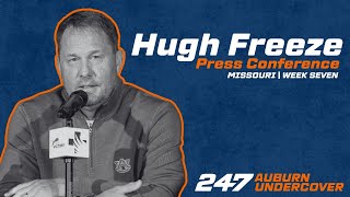 Auburn HC Hugh Freeze  Missouri week [upl. by Fidole]