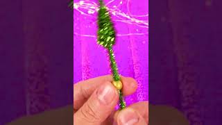 DIY Christmas Ornament  mini pipe cleaner tree [upl. by Ryter968]