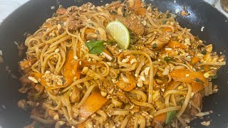 RECETTE FACILE PAD THAI POULET SAUTÉ  TUTO COMPLET [upl. by Lauree]