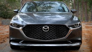 2019 Mazda 3 Sedan  Machine Gray Metallic  Driving Interior Exterior US Spec [upl. by Drawyah]