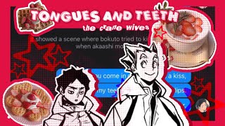 tongues and teeth  valentines day special  haikyuu  live au  bokuaka  levvy [upl. by Kanter]