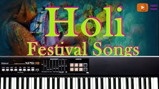 Holi Spacial Song  Keyboard Cover  Supper Piano [upl. by Neelcaj]