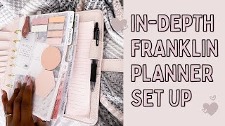 InDepth Franklin Planner Setup [upl. by Blatt977]