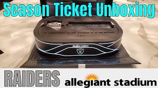 Las Vegas Raiders Inaugural 2020 Season Ticket Package Unboxing [upl. by Flosser]