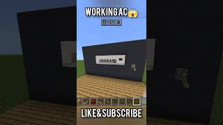 Minecraft Working Air Conditioner shorts [upl. by Ahsote]