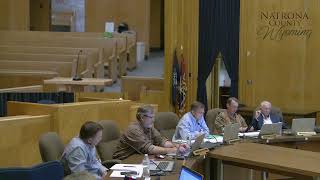 Natrona County Board of County Commissioners Work Session  July 15 2024 [upl. by Oicaroh949]