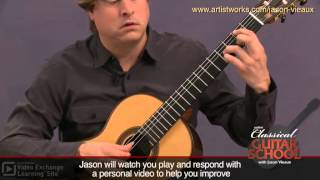 Classical Guitar Lesson Bach BWV 996  Courante [upl. by Yarod]