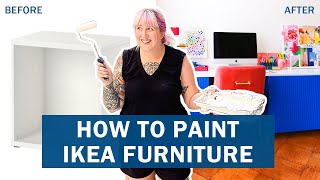 How To Paint Ikea Furniture in 4 Easy Steps [upl. by Oigres296]