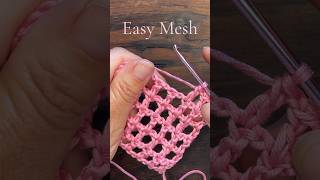 Easy Crochet Mesh Pattern Tutorial crochettutorial retrocrochet easycrochet crochetpatterns [upl. by Xymenes]