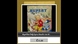 Rupert Bear Daily Express Annual 55 1990 70th Anniversary 0850792061 Vintage Unclipped [upl. by Tallula]