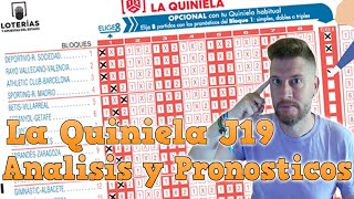 QUINIELA JORNADA 19 💰 ANALISIS Y PRONOSTICOS  LA LIGA EA SPORTS 2425 [upl. by Beuthel]