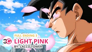 HD Dragon Ball Super Full Ending 3  Light Pink  Romaji Lyrics [upl. by Arnie]