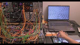 逯燮 hapharmonious 36 SemiGenerative Modular patch amp VJ [upl. by Laehpar729]