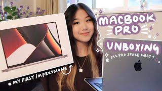  macbook pro 14quot unboxing  first impressions  m1 pro space gray 2021 [upl. by Warga]