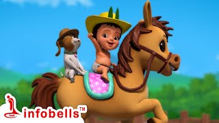 Aam Pata Jora Jora  আম পাতা জোড়া জোড়া  Bengali Rhymes for Children  Infobells [upl. by Aitsirhc]