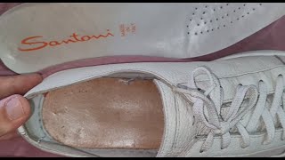 Santoni shoes how to spot original How to avoid fake Santoni sneakers [upl. by Cappello]