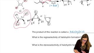 Alkene Reactions  Part IV  Halohydrin formation [upl. by Tertias395]