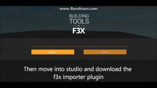 ROBLOX  F3X  How to save F3X Builds [upl. by Lough]