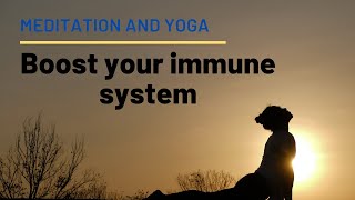 BOOST YOUR IMMUNE SYSTEM Meditation and Yoga Beginner [upl. by Euqinay551]