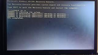 WinXP Repair using CHKDSK [upl. by Biddy]